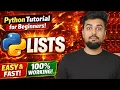 Python Tutorial for Beginners List Session 1 Hindi