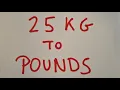 25 kg to pounds