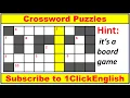Crossword Puzzles Test-08 EnglishPuzzle Questions Tricky Questions English Crossword Game QuizGame