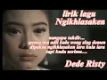 Download Lagu LIRIK LAGU NGIKHLASAKEN II VOC DEDE RISTY I Lirik lagu video tarling 2023