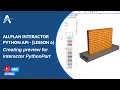 ALLPLAN interactor Python API LESSON 6 - Creating for strip foundation pythonparts