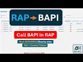 Consume BAPI in RAP Real Scenario Implementation Step by Step