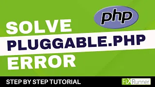 How To Solve The Pluggable PHP Error In WordPress