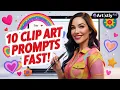 How To Create 10 Clip Art Prompts in Minutes with AI Perfect for Etsy Bundles Nursery Themes