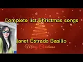 CHRISTMAS SONGS,,Complete list