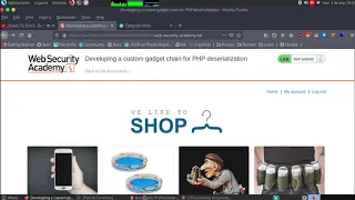 Developing a custom gadget chain for PHP deserialization