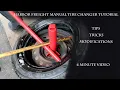 Harbor Freight Tire changer - 4 mins Tips Tricks Modifications