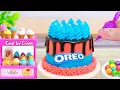 Download Lagu How to Make Rainbow Cake Recipe With Chocolate  | Beautiful Miniature Oreo Chocolate Cake