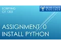 Rose CIT1203-8168 Scripting Homework 0 - Installing Python