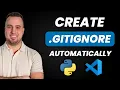 Create a gitignore file automatically Python VS Code