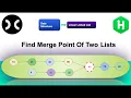 Find Merge Point of Two Lists HackerRank Data Structure LinkedList Interview