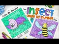 Bug Color By Number Printables