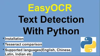EasyOCR Text Detection with Python - Text Recogition