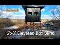 Building a 6x8 Octagonal Elevated Box Blind with complete plans