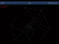 3D particles interaction simulation experiment Java