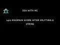 1422 Maximum score after splitting a string Leetcode Harsith