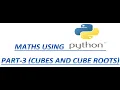 PYTHON - MATHS USING PYTHON