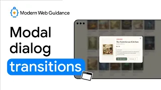 Modern Web Guidance in your AI workflow: Modal dialog transitions