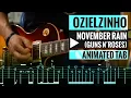 Lagu November Rain Guitar Solo Lesson - Guns N' Roses - Cover by Ozielzinho - Tab Tutorial - How to Play