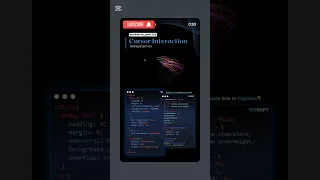 Cursor Interaction on Canvas Using HTML CSS Creative Mouse Effect With JavaScript
