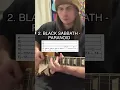 Download Lagu 5 Iconic CLASSIC METAL Guitar Riffs (With Tabs)