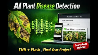AI Plant Disease Detection System CNN Flask Final Year Project with Source Code PyTorch DL