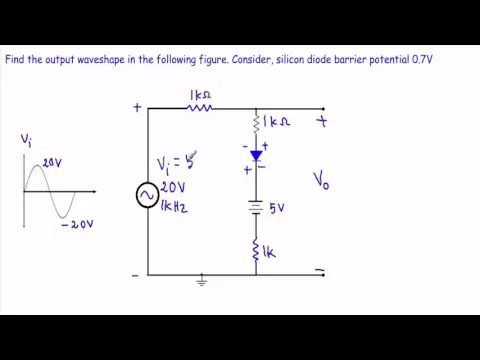 Download MP3 Diode Clipper Circuit Analysis - Example 5 \u0026 6 (very hard)