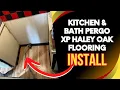 How To Install Pergo XP Haley Oak 10mm x 7 5 in Laminate Wood Flooring in the Kitchen Bathroom