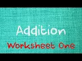 Mathematics Worksheet One