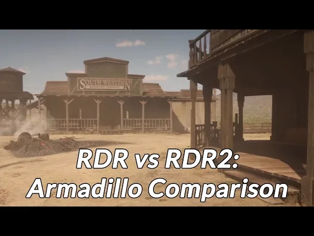 Red Dead Redemption vs Red Dead Redemption 2 - Armadillo comparison