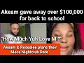 Download Lagu Akeam \u0026 Rosealee get ready to party with their fans at Club Meca | Akeam gave away money for school