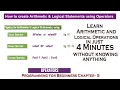 How to Create Arithmetic Logical Statements Using Operators Learn Anything 5x Faster Chapter-5