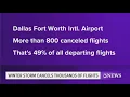 Flights to from Corpus Christi airport affected by Texas winter weather