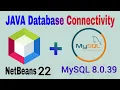 How to connect MySql Database 8 0 39 Java NetBeans IDE 22 Using Connector-j Driver JDBC in java