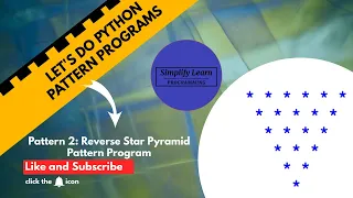 How To Create Reverse Star Pyramid Pattern Program Python Program