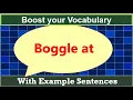 Word meaning of Boggle Vocabulary for English conversation English words for Communications