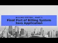 Java Application using Java language and MySql Database Billing System Part 3