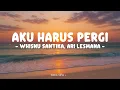 Aku Harus Pergi - Whisnu Santika, Ari Lesmana (Lirik) | Menatap Kamu Menguras Sakitku