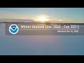 NOAA issues its winter climate outlook for 2020-21