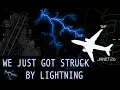 JANET 737-600 Lightning Strike Bad Weather at Las Vegas
