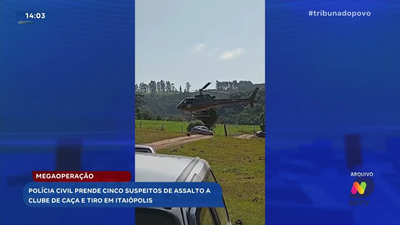 Mega operação da Polícia Civil: prisões relacionadas a assalto no Planalto Norte