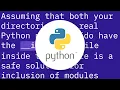 Import a module from a relative path