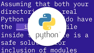 Import a module from a relative path