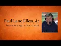 Paul Lane Ellen Jr Memorials Service
