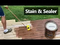Staining and Sealing Your Deck with Valspar 2-in-1 Stain and Sealer
