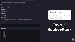 Java HackerRank Java Loops 1 No Talking