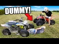 Four-Wheeler Rider Runs HIMSELF Over HOW