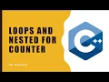 For counter and nested loops in C with Examples 2019