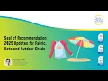 Seal of Recommendation 2025 Updates for Fabric Hats and Outdoor Shade