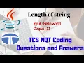 Length of string TCS NQT coding problem Solved